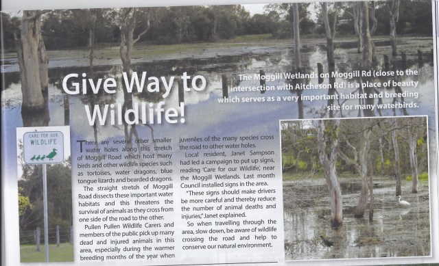 Give Way to Wildlife Local Bulletin 2013